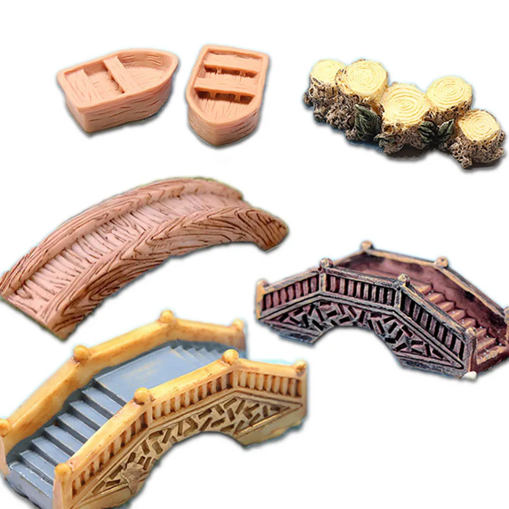 Античная мост Модель смола сказочный сад миниатюра/террариумные орнаменты