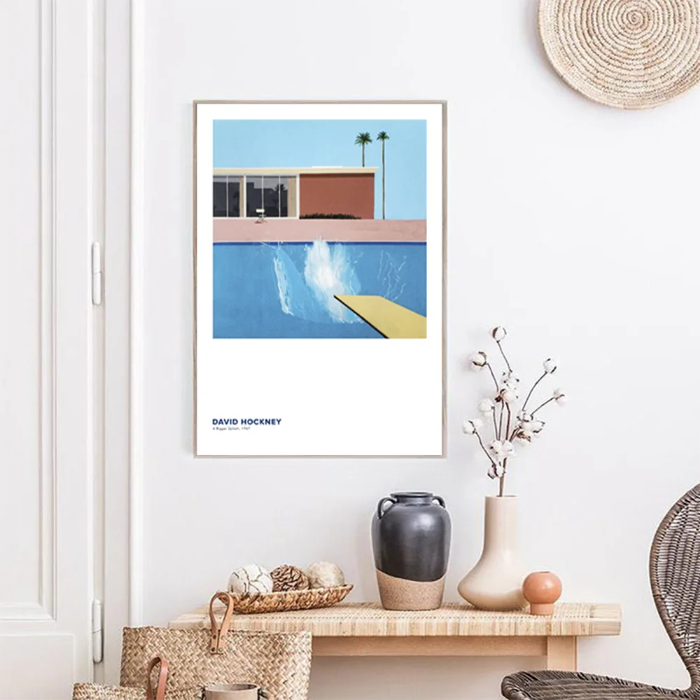 Минималистичные художественные принты для бассейна винтажные холщовые плакаты