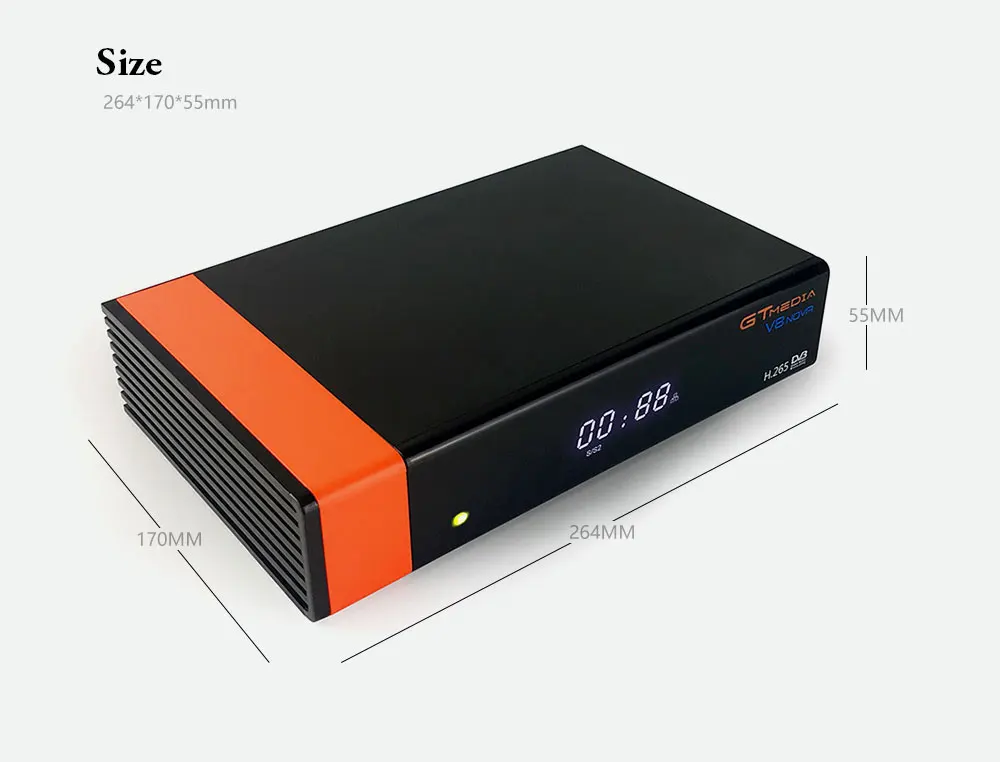 GTMEDIA DVB S2 HD V8 Nova спутниковый ресивер HD 1080p H.265 поддержка CCCAM PowerVu DRE& Biss ключ DVB S2 V8 спутниковая телеприставка