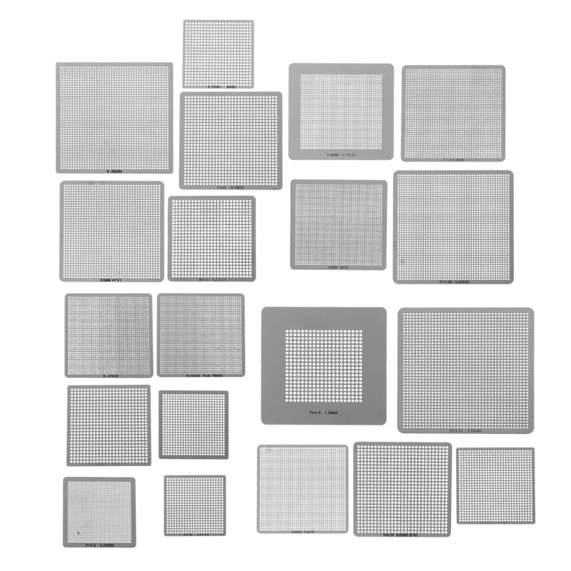 

27Pcs BGA Stencils Universal Direct Heated Stencils For SMT SMD Chip Rpair