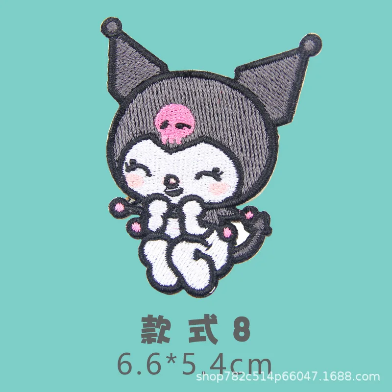 Мультяшные Sanrios Cinnamoroll Kuromi ткань паста Одежда Украшение утюгом патчи Вышивка