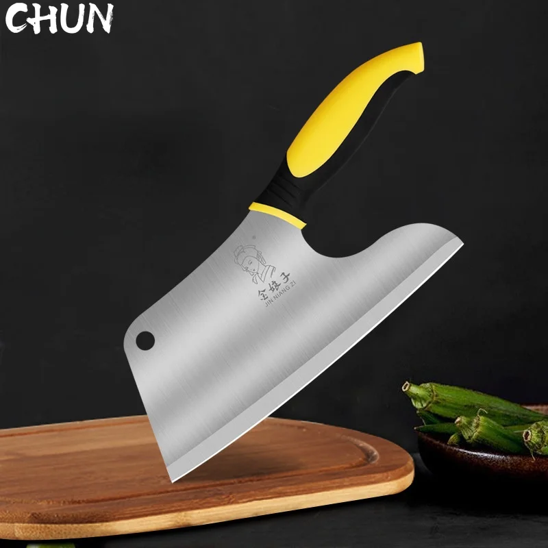 

Labor-saving Kitchen Knife Practical Stainless Steel Cooking Knife Razor Sharp Blade Chef Slicing Meat Vegetables Knife Cleaver