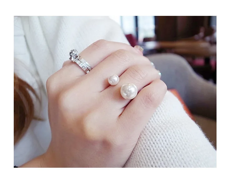 ZYZQ модные корейские стильные кольца с искусственным жемчугом для женщин