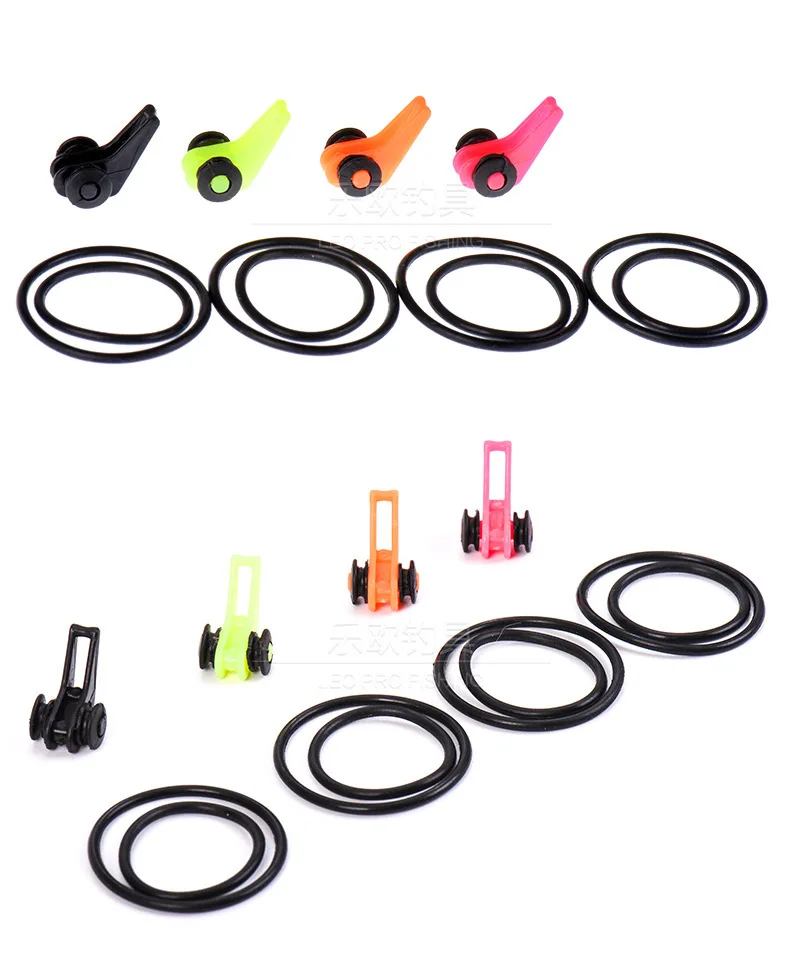 5 шт./пакет Пластик Хранитель крюк для Рыбалка полюса Rod приманки ложка ВЧ