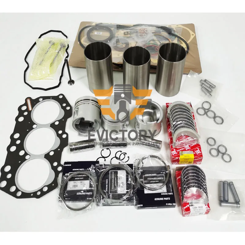 

For EXCAVATOR MITSUBISHI S3Q2 S3Q-2 rebuild repair oil pump gasket bearing piston liner kit