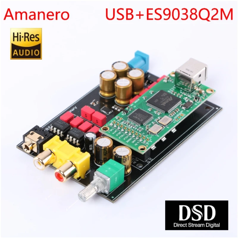 ES9038Q2M ЦАП цифровой интерфейс USB 32Bit 384 к RCA 3 5 мм Выход аудио декодер усилитель для