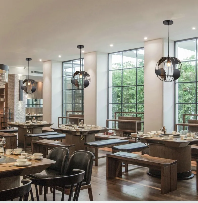 

Industrial Style Vintage Earth Iron Pendant Lamp indoor lighting Pendant Light Hanging Light for Bar Restaurant Hotel Project