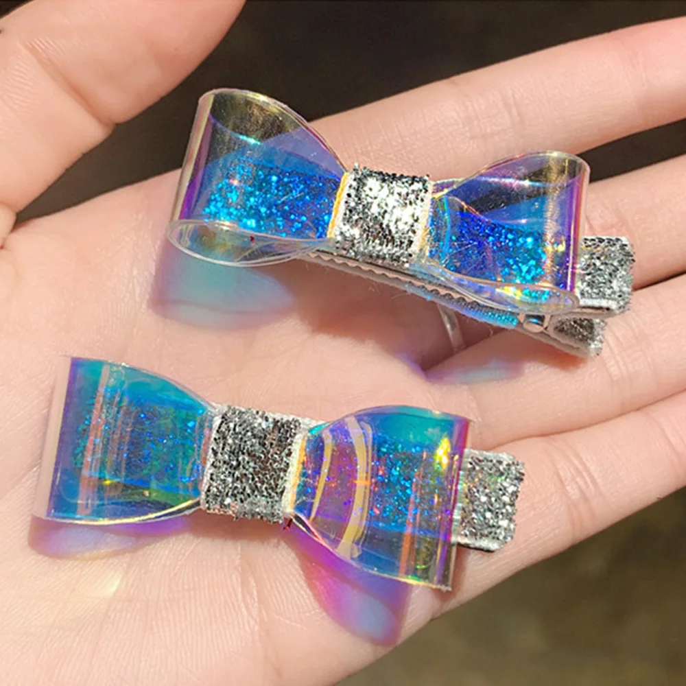 1 Набор Фэнтези прозрачные цветные заколки для волос с бантом женщин и девочек
