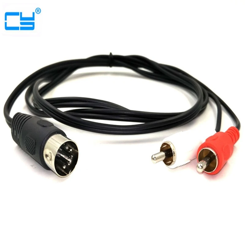 1 5 м старый аудио оборудование кабель преобразования Pin DIN в 2 линия rca штекер к