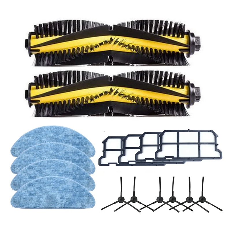 

Набор аксессуаров для пылесоса, роликовая основная боковая щетка, тканевый швабра, фильтр Hepa для Ilife V7 V7S Pro