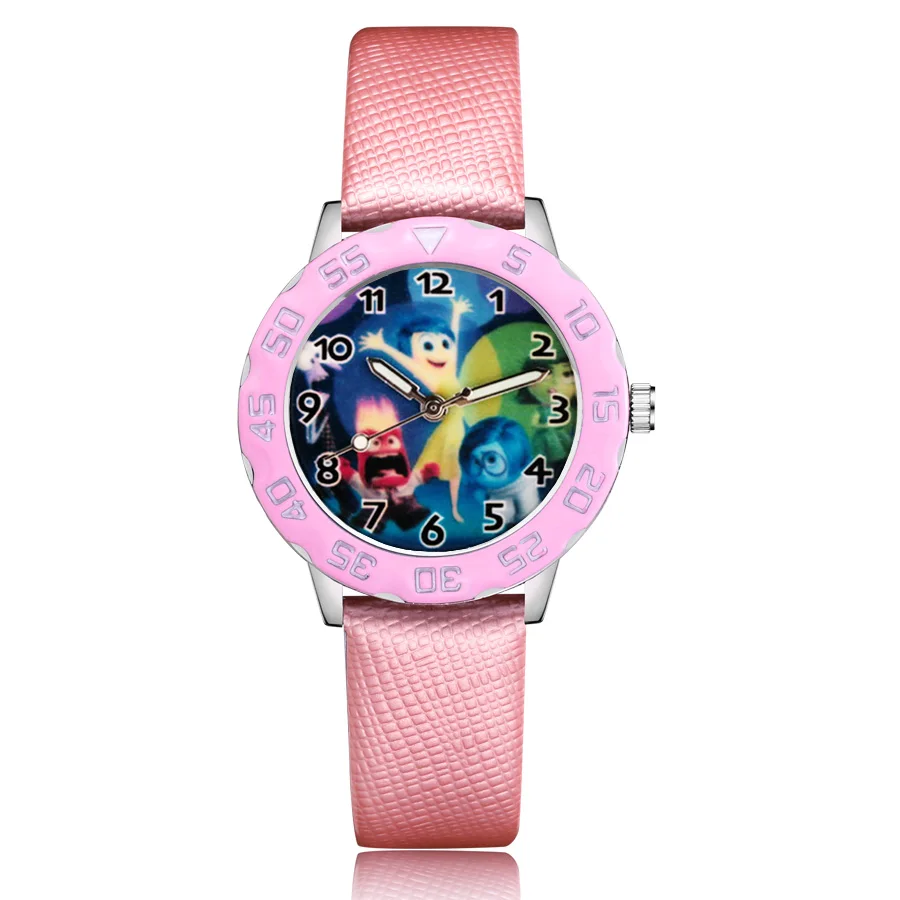 

Children's Cute Cartoon Style Student Boy Girl Leather Strap Quartz Wrist Watches JM99