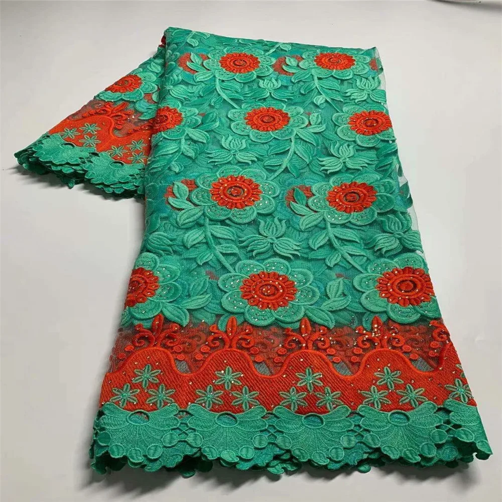 

2021 Latest French Nigerian Laces Fabrics High Quality Tulle African Laces Fabric For Wedding Dress Lace Fabric df67-35