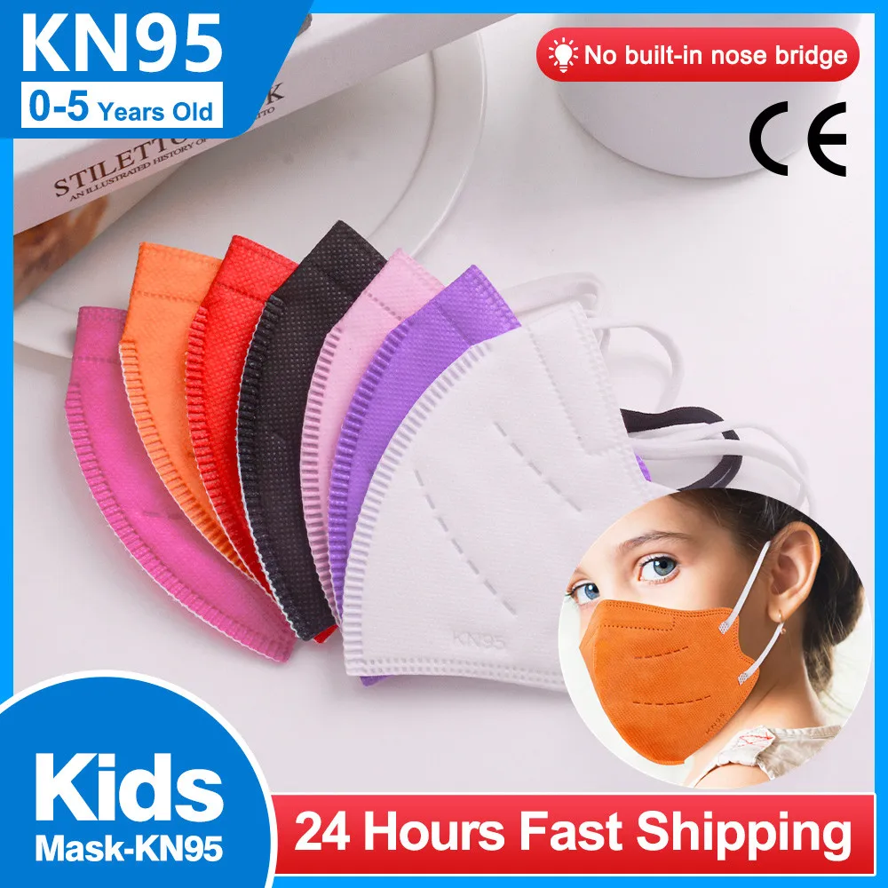 

Детские 5-слойные маски FFP2 KN95, 20 шт., маска для лица, для детей, фильтр fpp2kn95, Пылезащитная маска fpp2mask