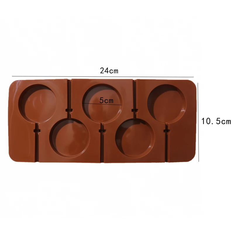 

Reusable Silicone Heart-shaped Flower-shaped Round Lollipop Mold Lollipop Chocolate Decoration Candy Pastry Baking Tool Supplies