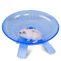 pet hamster flying saucer exercise squirrel wheel hamster mouse running disc rat toys cage small animal hamster accessories