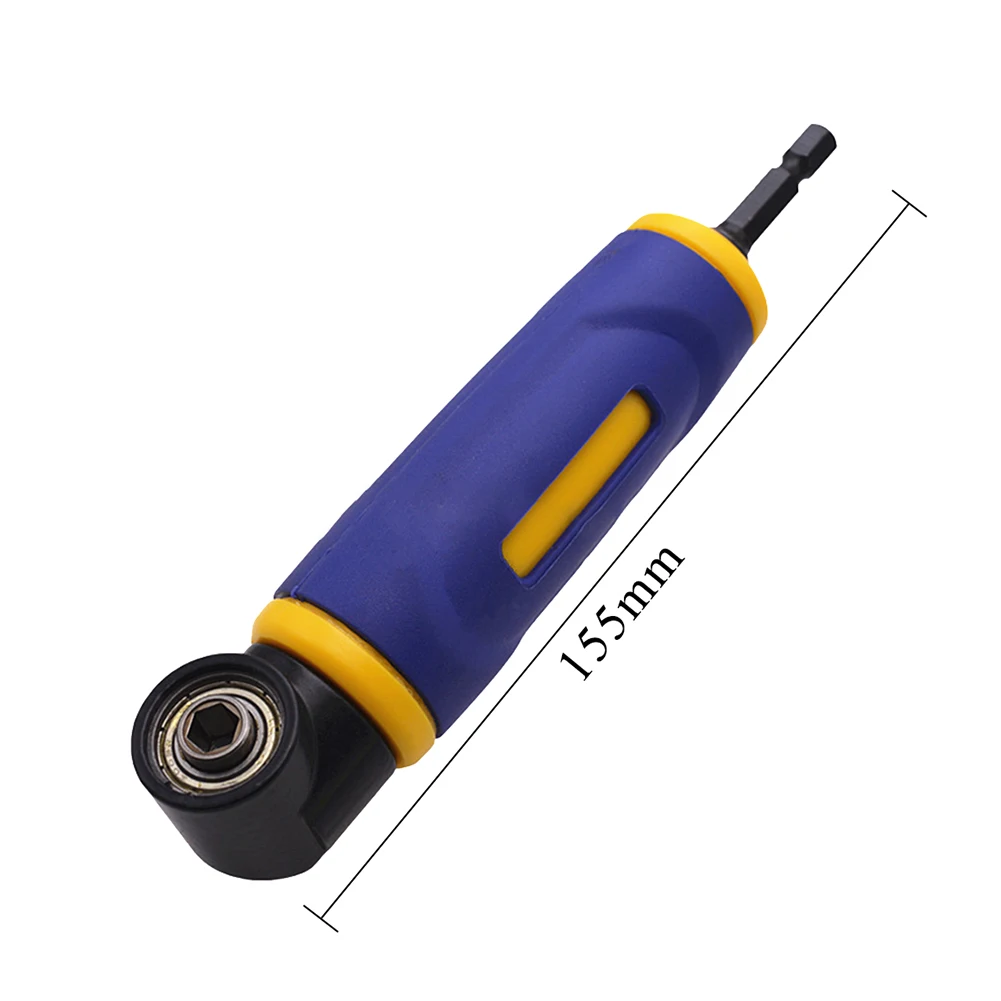 

90 Angle Hex Shank Extension Screwdriver Drill Bit Socket Holder Adapter Sleeve Right Angle Attachment With 1/4 Inch Shank