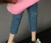 jeans 1 шт. Blyth Кукла одежда мода Свободный длинный рукав, измельченные джинсы для Барби Blyth Azone OB23 OB241/6 Куклы Аксессуары - Цвет: jeans