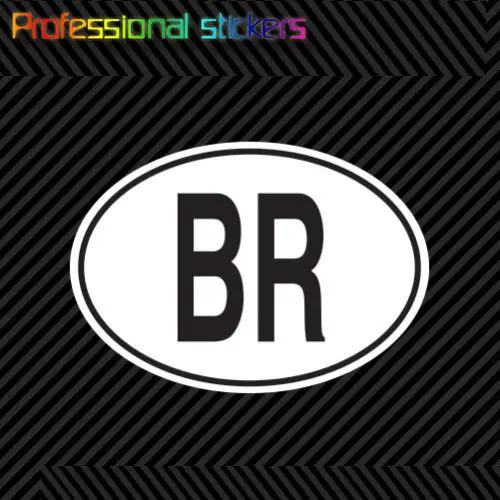Бразильская страна код овальная наклейка самоклеящаяся бразильская Европейская наклейка s для мопедов, автомобилей, ноутбуков, телефонов