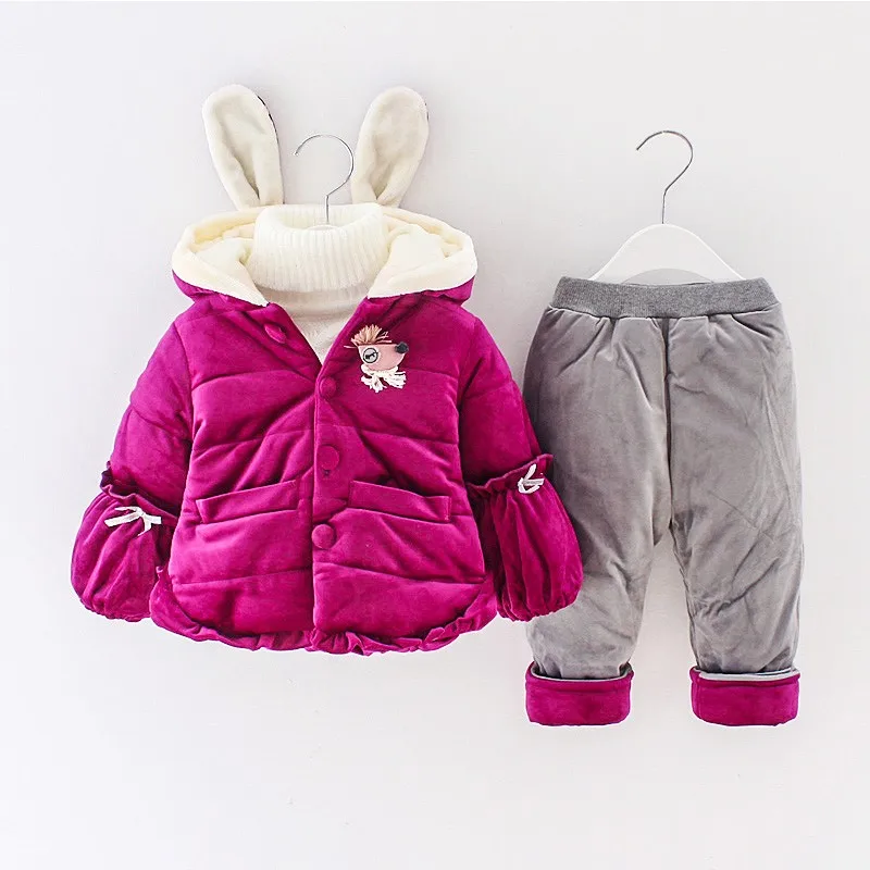 

Baby thickening and fleecy baby suit 1