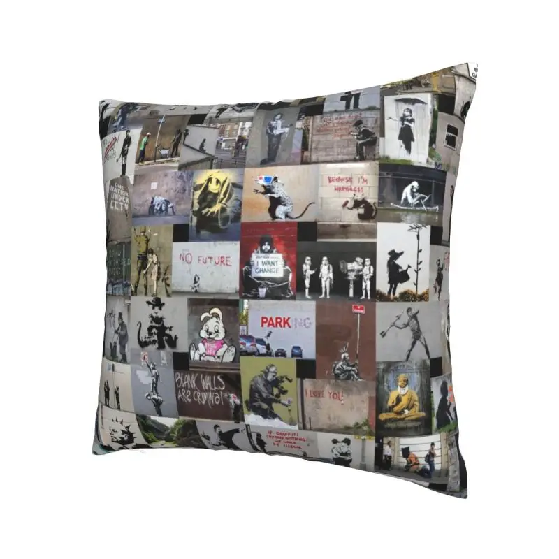 Бэнкси-стрит дневной чехол двухсторонняя печать Лондон поп-арт декоративная