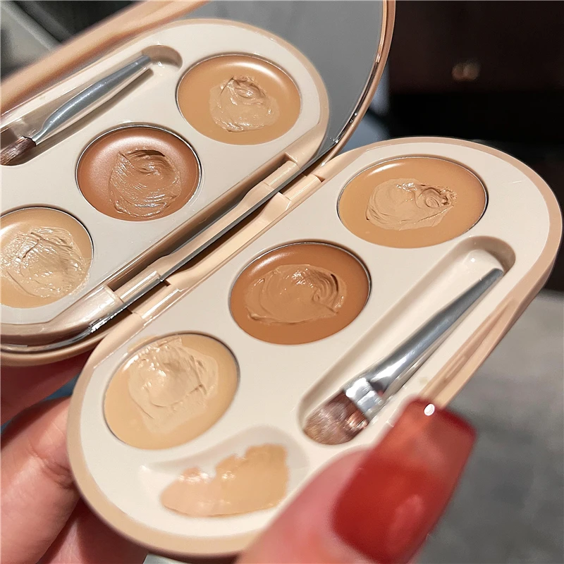 Профессиональная палитра консилеров для макияжа 3 цвета полный охват