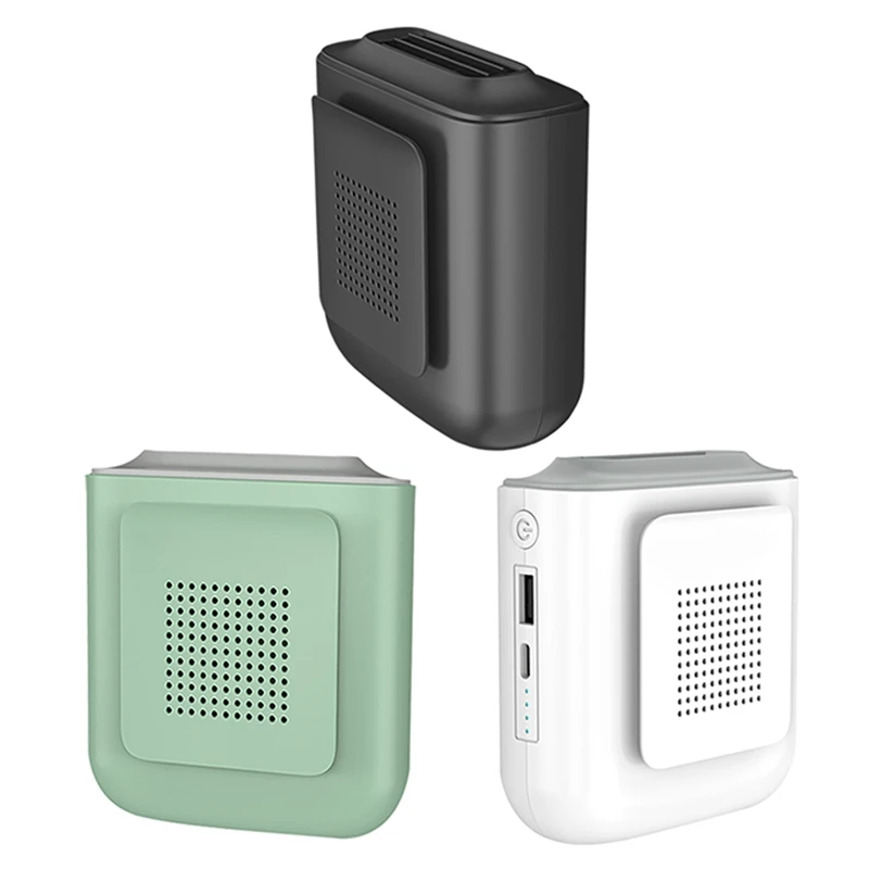 

Portable Hanging Waist Fan Mini Wearable Clip 3 Strong Wind Speed Fan with 4000MAh Battery Flashlight Air Conditioner