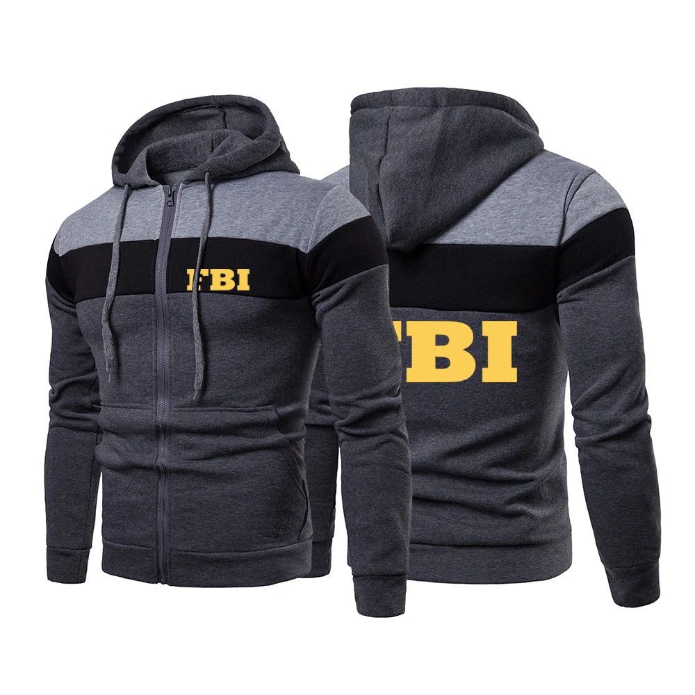 Мужская Новая весенне-осенняя модель FBI 2021 свитшоты с длинным рукавом и вышивкой