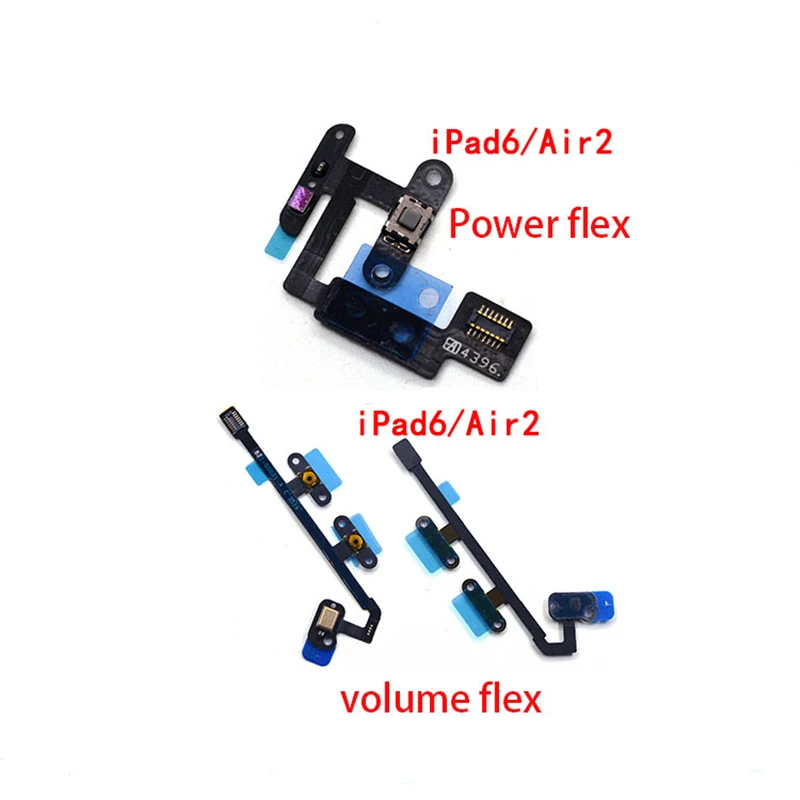 Original Copy quality Power On off Volume Side Button side button strip Flex Cable for Iphone Ipad 6 Air 2