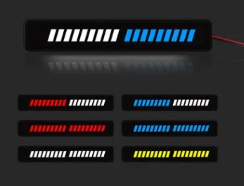 

Auto Front Grille Light Beacon 3D Car LED Decorative Light Day/Night Time Running Lamp Exterior Accessories Car Decoration Lamp