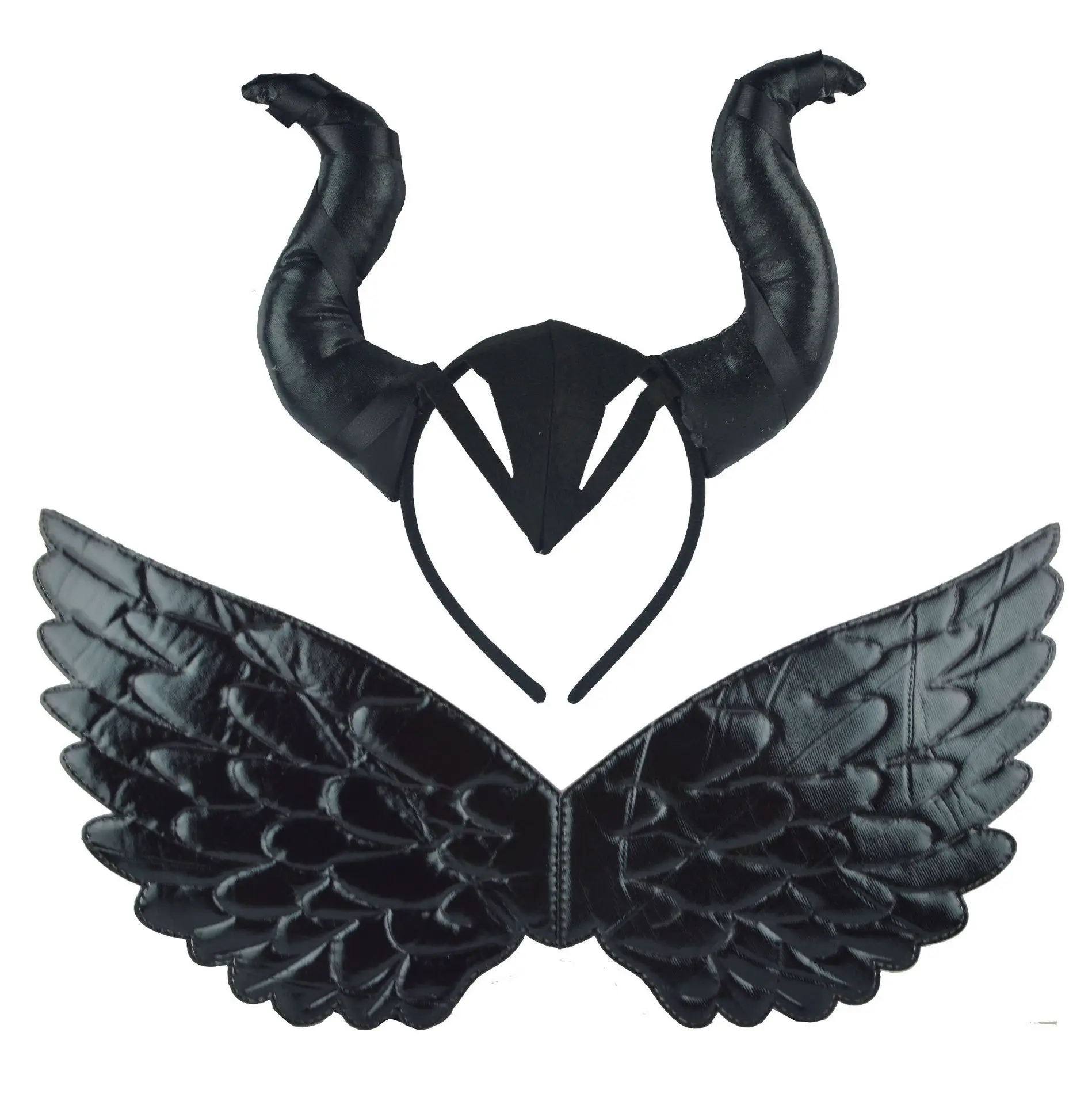 

Новинка 2022, повязка на голову с черным дьяволом, Детская повязка на голову с крыльями для принцессы, на Рождество, Новый Год, Хэллоуин вечерн...