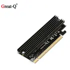 Адаптер M.2 NVMe SSD M2 на PCIE 3,0 X16, Карта контроллера, интерфейс M Key, поддержка PCI Express 3,0x4, размер 2230-2280