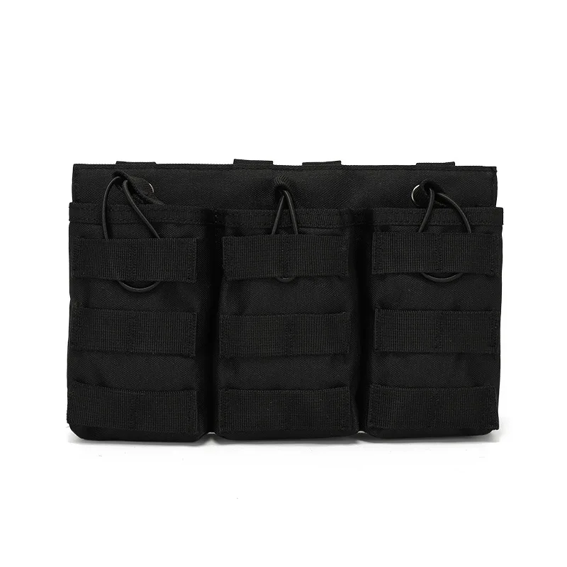 

Tactical triple cartridge bag field vest MOLLE accessory bag sundry bag AK M4 storage bag walkie talkie bag