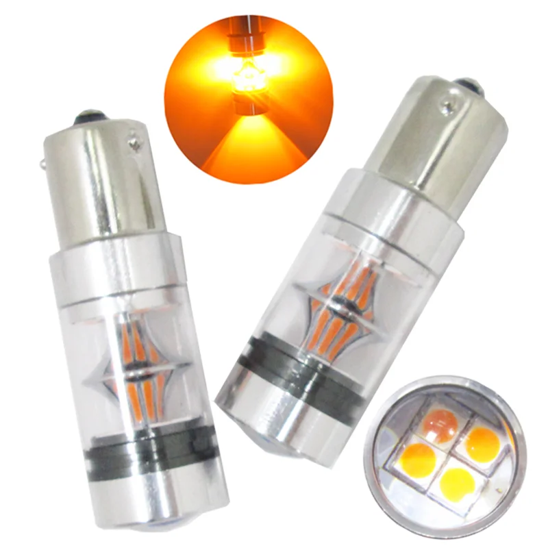 2 шт. P21W 100w 20SMD Samsung 3030 чипы 1156 BAU15S BA15S Canbus фонари заднего хода DRL дневные ходовые