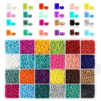24000pcsbox colorful 234mm charm small glass miyuki delica beads seed bead for making necklace bracelet diy jewelry findings