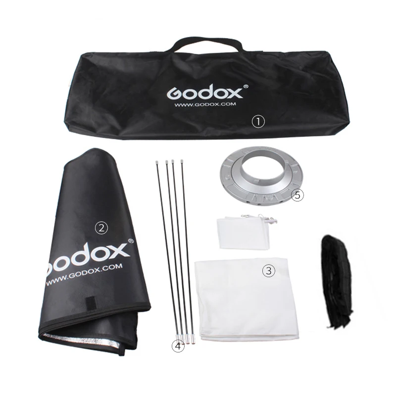 

Godox 32"x 47" 80x120cm Portable Rectangular Honeycomb Grid Softbox soft box with Bowens Mount for Studio Flash