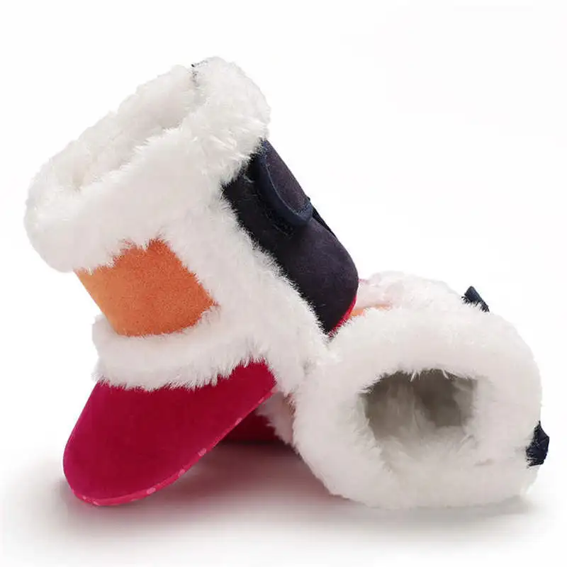 Детская обувь для мальчиков и девочек теплые мягкие хлопковые ботинки малышей