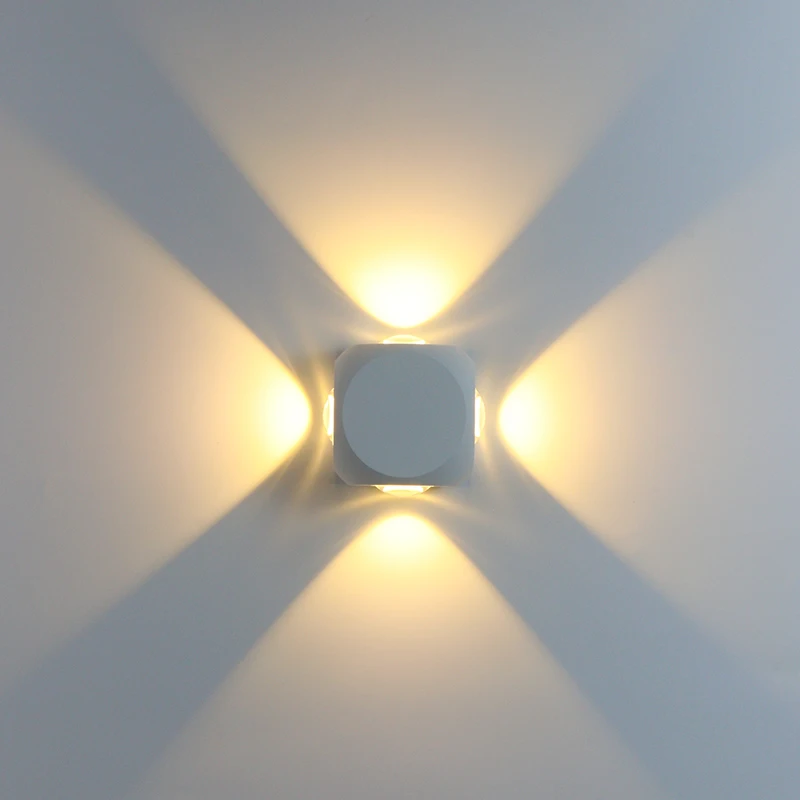 

Square 6W/12W LED Wall Lamp Garden Wall Light Balcony Light Fixture IP65 Outdoor Waterproof Indoor Decoration Corridor Lighting