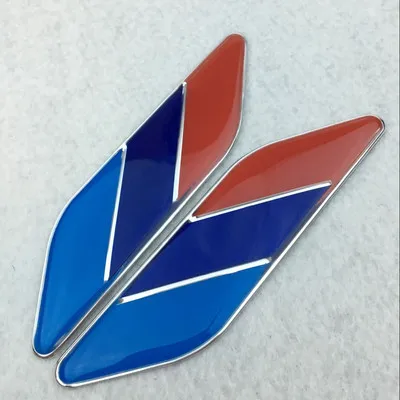 2Pcs/Pair 3D Metal Tricolor Car Body Side Fender Rear Trunk Emblem Badge for ALL Models BMW X1 X3 X5 X6 1 3 5 6 7 Series | Автомобили и