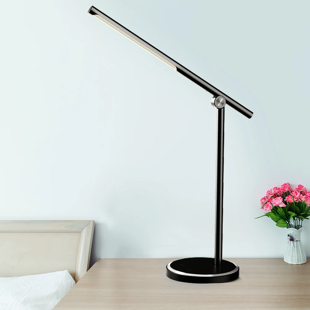 Светодиодная настольная лампа деловая офисная с сенсорным управлением защита