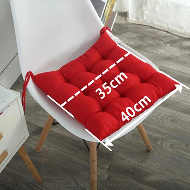 

Solid Color Padded Seat Cushion Cotton Office/home Seat Cushion Soft And Breathable Home Chair Cushion Suitable For Home Car