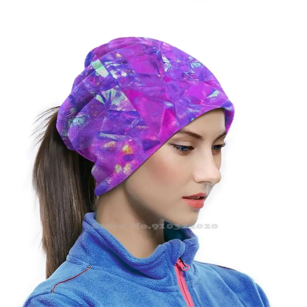 Velvet Cavir Quartz Holo Moonstone Marble Outdoor Hunting Hiking Camping Scarf Mask Black Rose Gold Chrome Geometric |