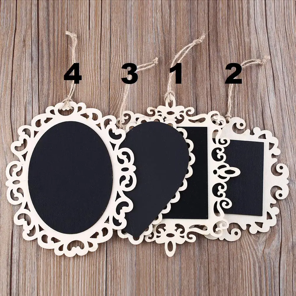 Party‘s Wooden Mini Standing Blackboard Table Decor Message Number Kids | Дом и сад