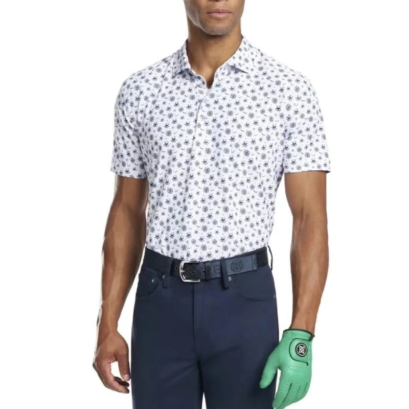 

Gfore Golf Shirts Men Short Sleeve T-Shirt Golf Clothes Breathable Quick-Dry Training T-Shirt Size M-XXL