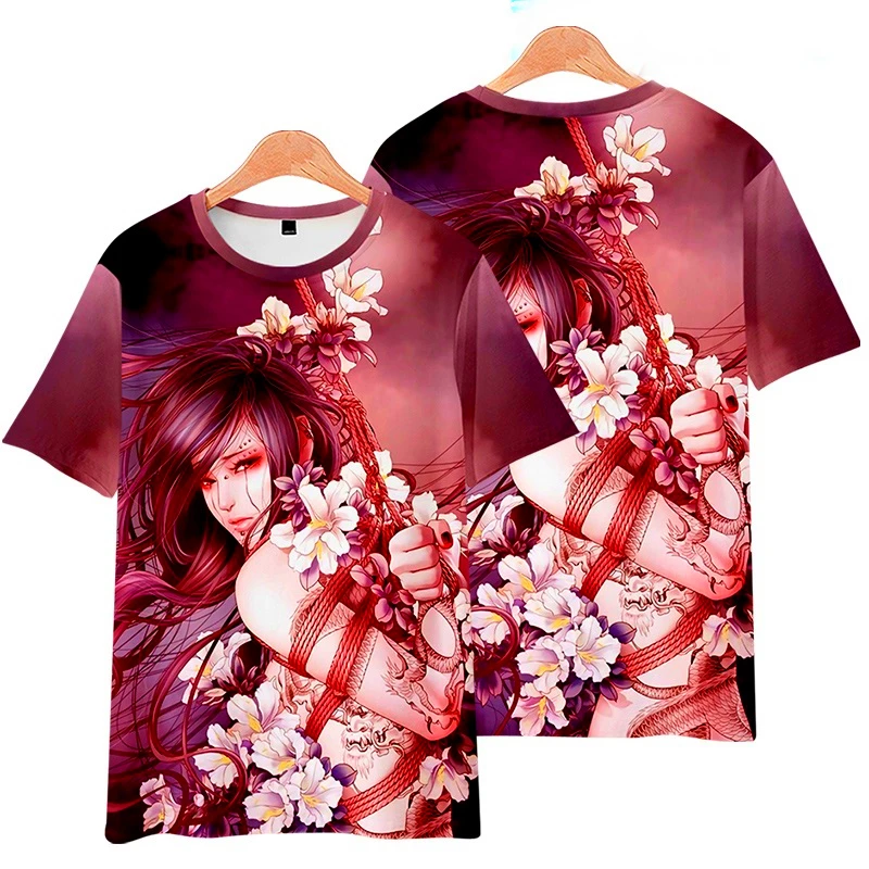 

2020 Summer New Round Neck Short Sleeve 3D Printing Cartoon Character Hatsune T-Shirt Loose And Comfortable Size6XL Royal Sister