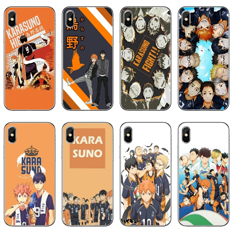 Волейбол Haikyuu аниме для Samsung Galaxy S10 Lite S9 S8 S7 S6 edge Plus S5 S4 Note 9 8 5 4 mini мягкий чехол
