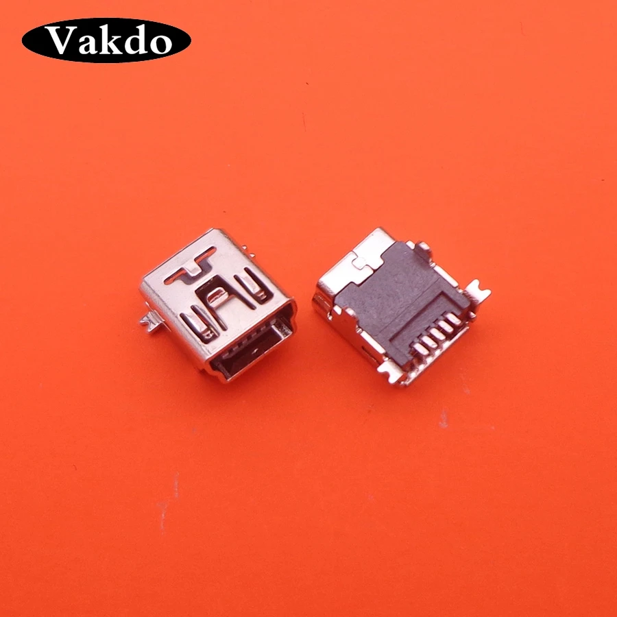 10-200 шт./лот 5-контактный разъем MINI USB Micro usb зарядный порт док-станция подходит для
