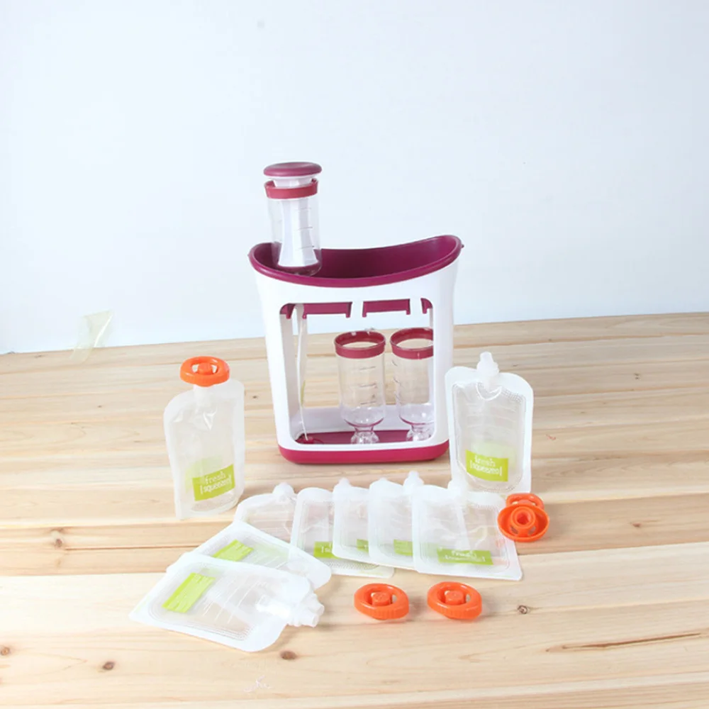 

20PCS Baby Food Storage Bags Baby Food Pouches Portable Outdoors Food Supplement Bag for Home