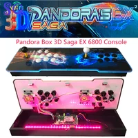 pandora 3d wifi ex saga arcade box 6800 in 1 console save function multiplayer joysticks arcade game cabinet 4 players