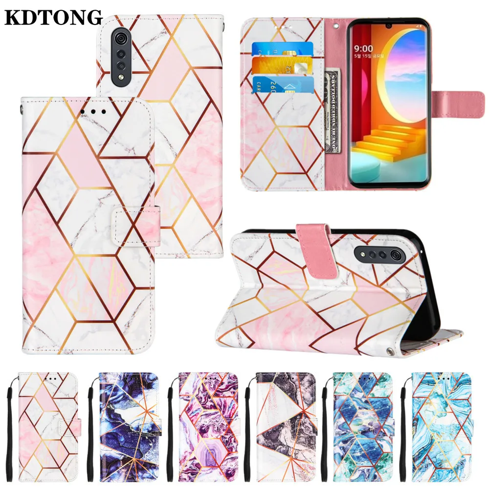 

Case for LG Velvet 5G 4G Phone Funda Luruxy Wallet Full Body Protection Cover for LG Velvet 2 Pro Case Geometric Shockproof Etui