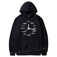 math clock hoodies man polyester top quality awesome design coat printing men hoodies comfortable fabric math sweatshirt